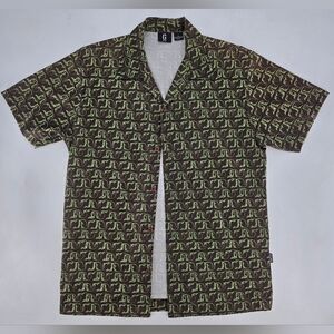 Guess‎ Green and Brown Casual Shirt for Effortless Style